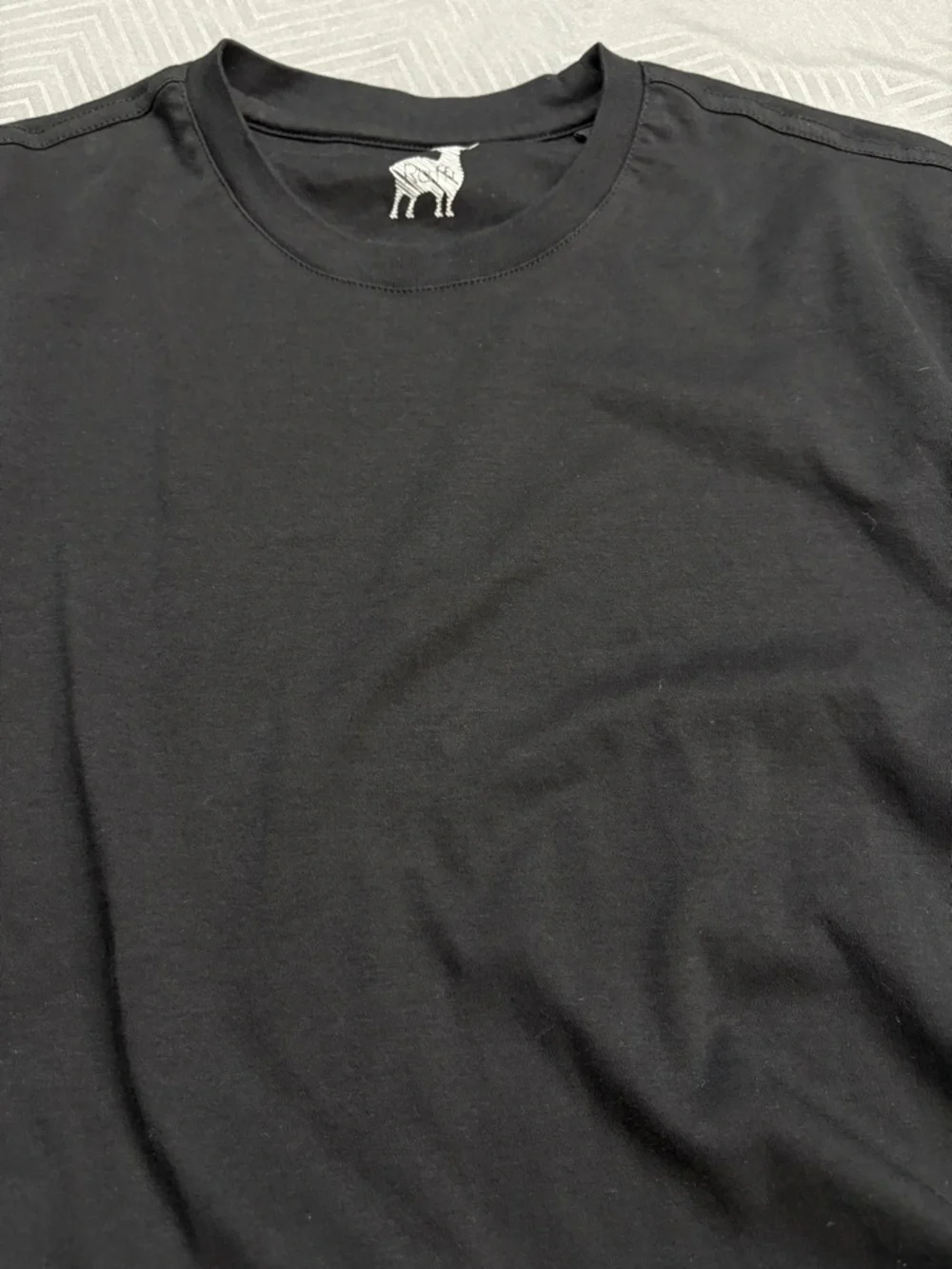 Raffi Men’s Cotton T-Shirt Black Size L Short Sleeve - Picture 4 of 7
